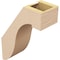 Ekena Millwork 5-inch W x 12-inch D x 16-inch H Del Monte Rough Cedar Woodgrain TimberThane Knee Brace, Primed BRCUR05X12X16DELRCPR - alternate 5